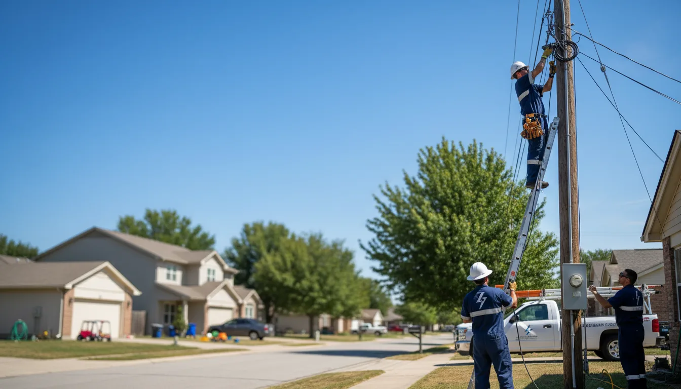 Residential electrician providing installation services in Fenwick, MI